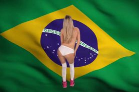 Sexy girls streptease Brazilian soccer world