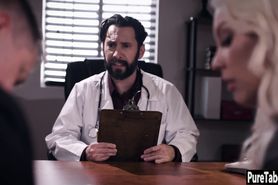 Perverted doctor fucks sexy MILF and solved her problem