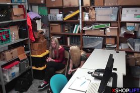 Blonde teen fucked because thief mom stole something