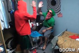 Mouthwatering dorm party - video 7