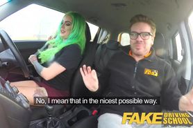 Fake Driving School Wild screw ride for tattooed busty big ass beauty