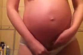 Pregnant woman shows what its all about