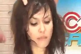 News Reader Gets Covered in Cum Live on Air