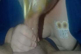 Slut wife receives oral creampie from BWC