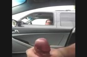 Milf loves to watch from her car