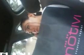 Dickflash for asian in taxi