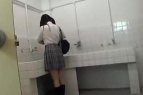 Sick Pervert Attacking Japanese Schoolgirls In Toilet