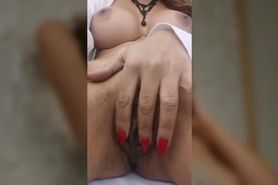 Romanian LustfulLaras smokes her milf juicy pussy in public during COVID