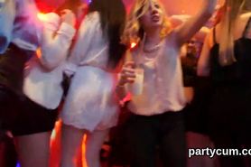 Spicy girls get absolutely crazy and naked at hardcore party