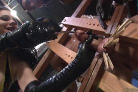 Balls Are Getting Destroyed By Mistress Shae And Mistress Alexis