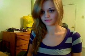 beautiful girl on webcam