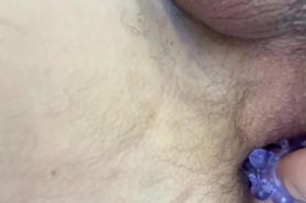 Guy insert his anal with toy