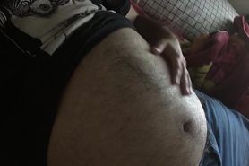 Pregnant Trans Man ftm baby belly rub