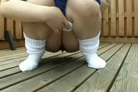 Japanese girl peeing