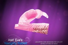 A&E Eve's Naughty Rabbit Vibrator for Clitoral & G-Spot Stimulation 50% O