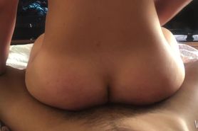 POV - She woke me up with her big ass amateur French Korean Japanese AMWF