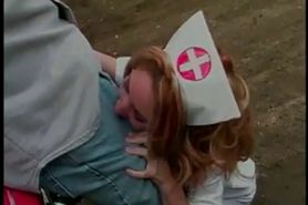 Sexy Blonde In Nurse Costume