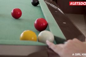 LETSDOEIT - Busty Blonde Teens Share Intense Orgasms On The Pool Table