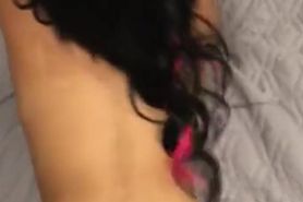 Tattooed teen cums all over my dick
