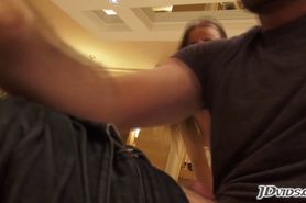 James Deen makes a teen cutie orgasmic