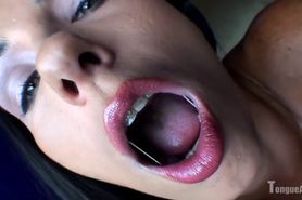 Sexy Braces Mouth with Elastics
