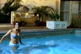 Bianca Guaccero Bikini Scene  in Hollywood Flies