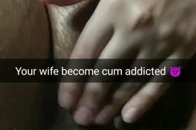 My wife become really cum addicted after few gangbangs! Unprotected cheating creampies and cumshots!