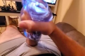 Using the Fleshskins Blue Ice to Double Nut Sexy Loud Moaning Guy Voice