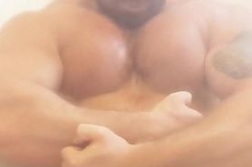 Big Bodybuilder Giant Cock Jerkoff & Flexing Wes Norton