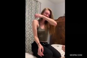 Naughty Blonde Giving Blowjob To Her First Tinder Date
