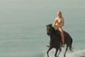 Riding naked bareback