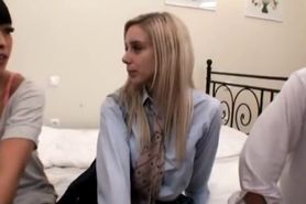 AMWF Nesty interracial with Asian guy - video 1