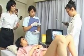 Asian wife is examining female workers part5