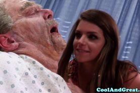 Classy brunette licked and fucked by her doctor