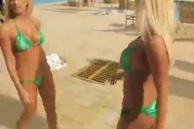 Blond Girls with Big Boobs on the Pool - PunXXX