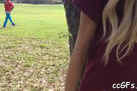 College teen likes to suck - video 9