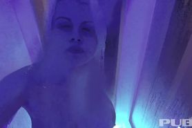 Puba - Nadia White masturbating in the shower