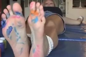 Foot Painting Tickle
