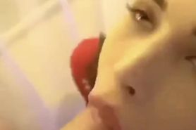 Cute Girl Sucking My Cock At Her Family Xmas Party!