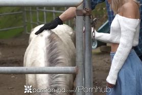 PASSION-HD Cowboy Seduced By Blonde City Girl