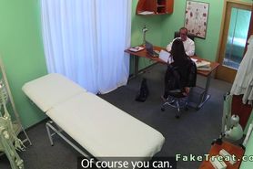 Slim amateur patient fucked by doctor in fake hospital