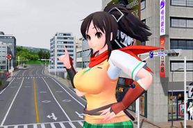 [3D MMD Giantess] Asuka Growth & Breast Expansion Dance HQ by hooligansauce