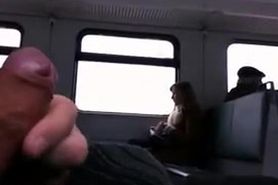 flash girl on train