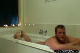 Chubby Guy In The Bath Tub