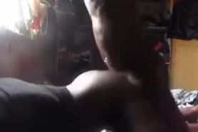 African thot gets fucked rough