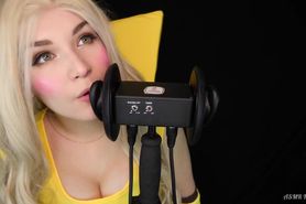 KittyKlaw ASMR - Pikachu Ear Licking and Mouth Sounds (PATREON)