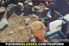 Fucking Glasses - Beach and mall casual sex
