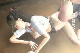 Horny 3D anime strumpet ride dick