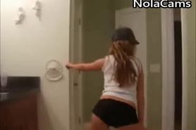 Naught Blonde Girl Dirty Dancing On Webcam