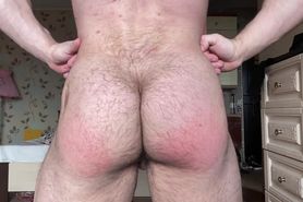 Hot hairy bodybuilder ass butt